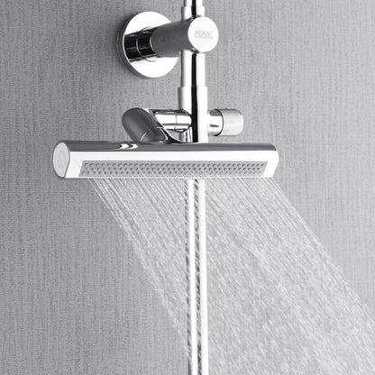 Forno Acqua AcquaFALL Shower, Polished Stainless Steel Finish, Overhead Rainfall Shower, Handheld Shower Head, Body Jets, 1.8 GPM Flow Rate
