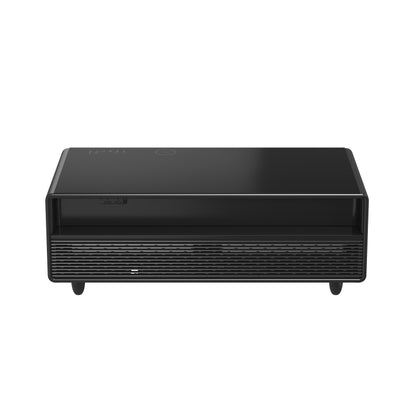 Forno Evoluto Tavolo 51-Inch Black Smart Coffee Table – Dual Refrigerator Drawers, Bluetooth 5.0 Audio, Wireless Charging & RGB Ambient Light