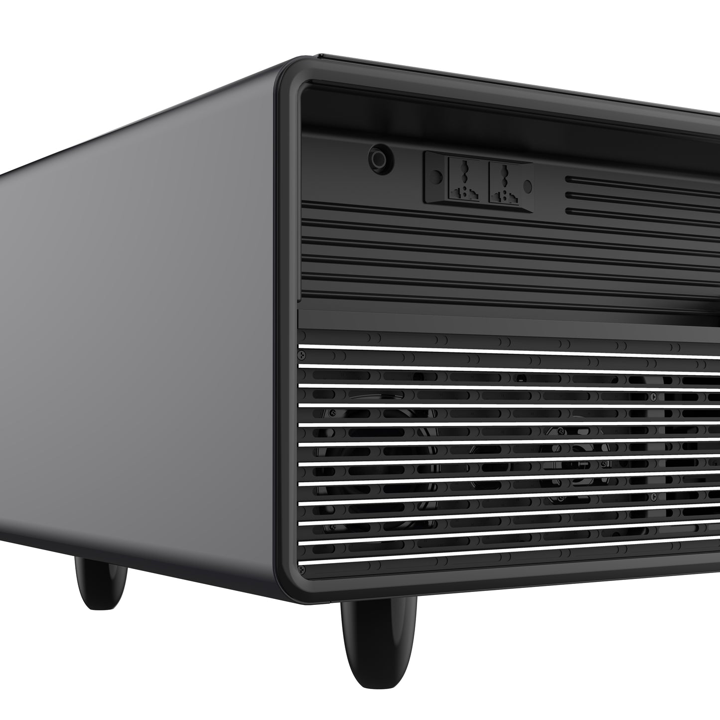 Forno Evoluto Tavolo 51-Inch Black Smart Coffee Table – Dual Refrigerator Drawers, Bluetooth 5.0 Audio, Wireless Charging & RGB Ambient Light